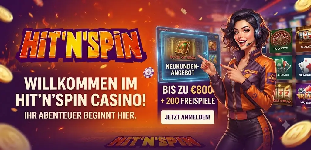 HitnSpin Casino Deutschland Hauptseite